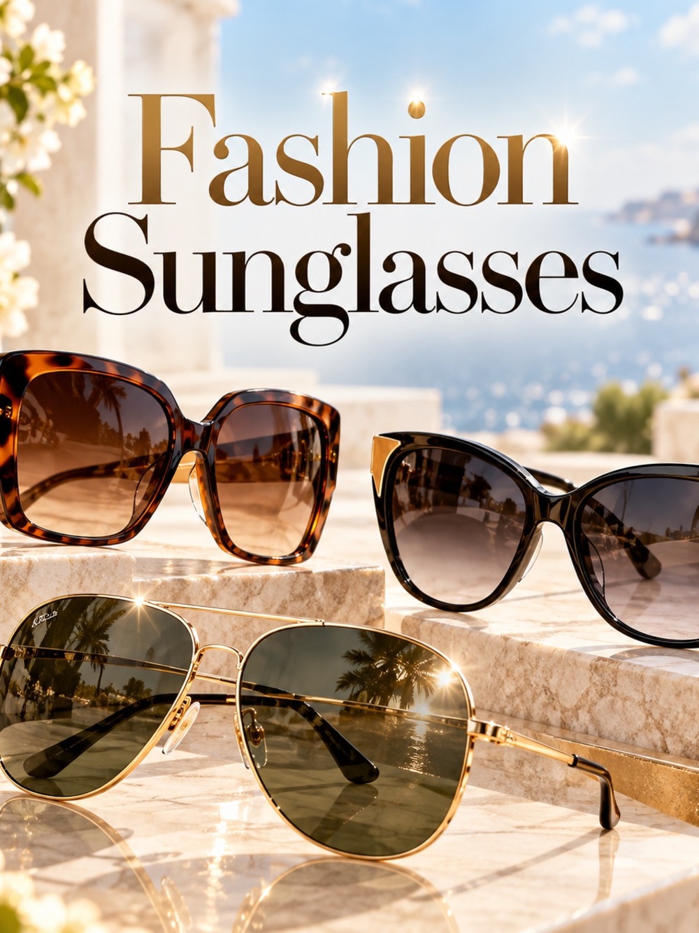 Fashion Sunglasses - Brown, Black & Gold Styles